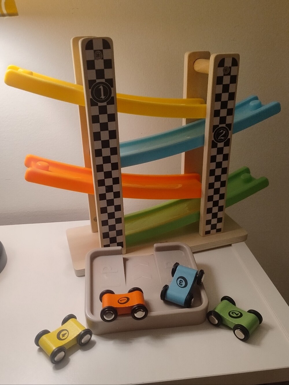 Top Bright wooden ramp racer toy